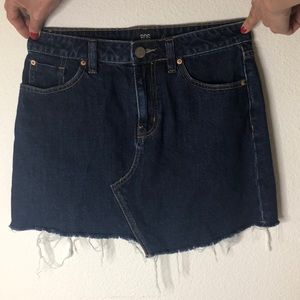 BDG denim dark wash skirt